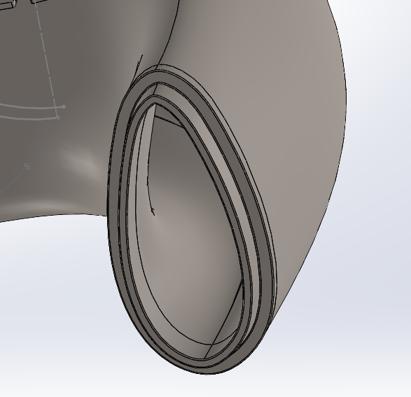 streamline tubing junction close up